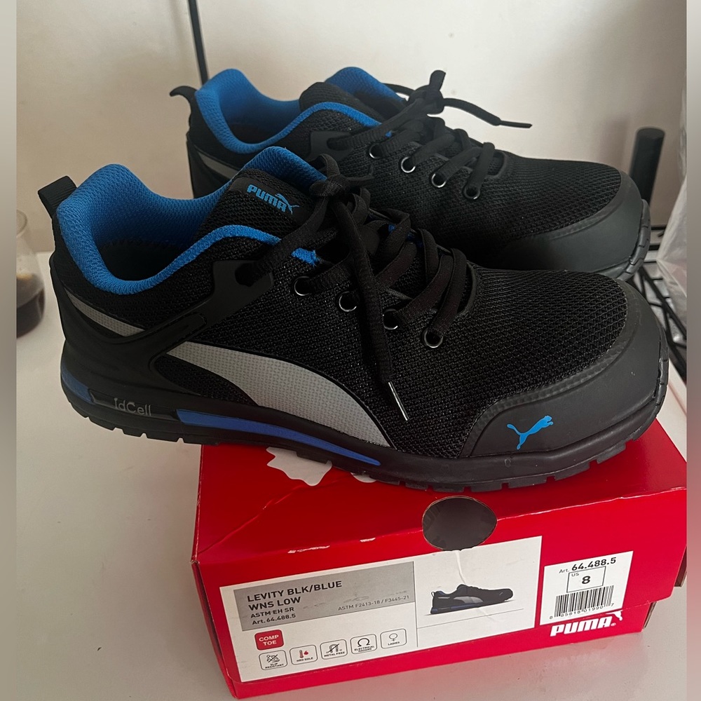 Puma black and blue Safety shoes